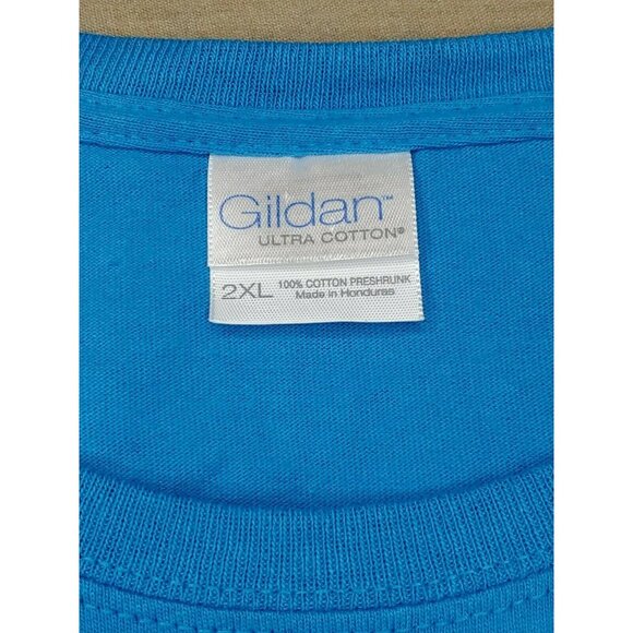 Gildan Ultra Cotton 2XL Women's Long Sleeve Blue Shirt – Jam’n Java 594 Mass Ave - Picture 10 of 12